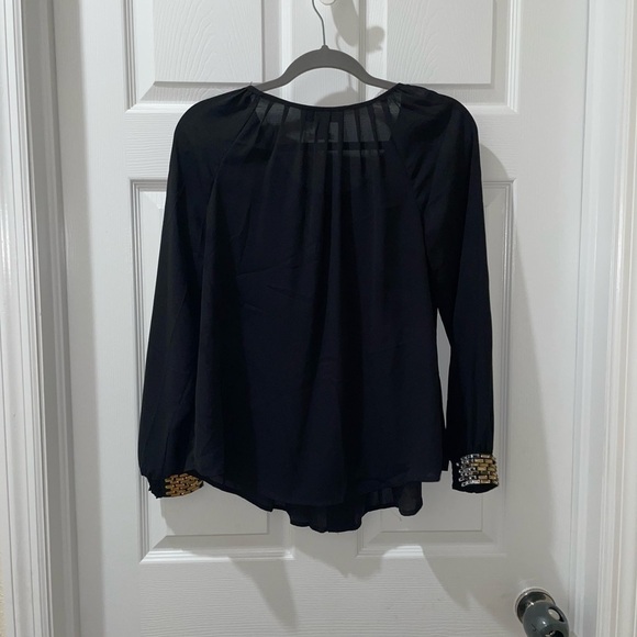 💰 3 for $25 💰ALFANI Top with gem detail long sleeve SZ 4 - Picture 6 of 7